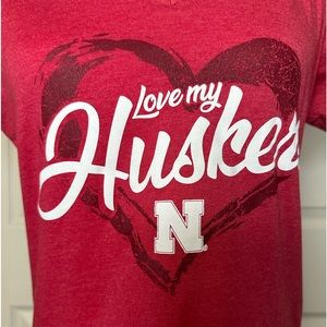New Womens Nebraska Cornhuskers t-shirt
“Love my Huskers”
size L
red